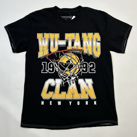 Wu Tang Clan 1992 New York T Shirt Mens Small Basketball Graphic Hip Hop Rap - Picture 1 of 7